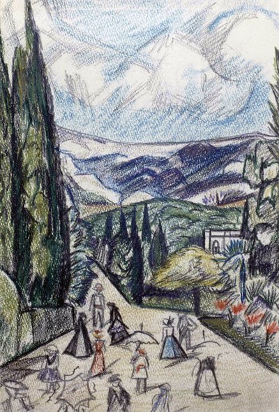 Krim landschap door Olga Rozanova